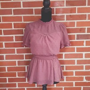 Monteau Los Angeles Mulberry Top